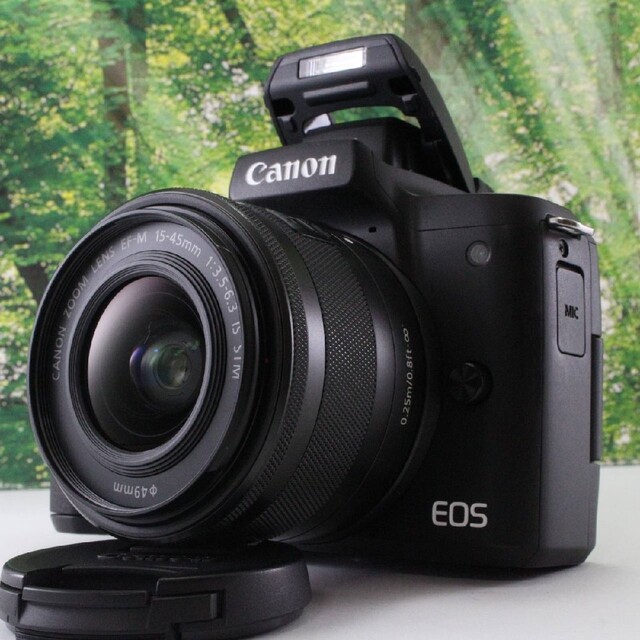 Canon ミラーレス一眼カメラ EOS Kiss M2 レンズキット ブラック