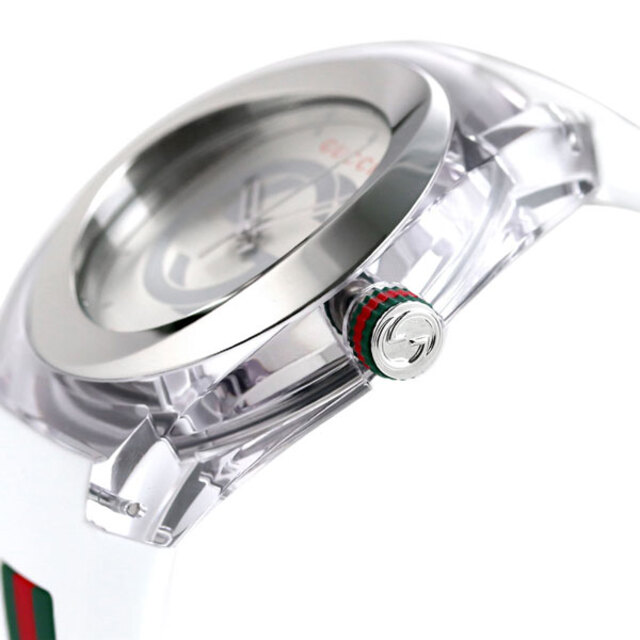 グッチ 腕時計 メンズ YA137102A GUCCI クオーツ シルバーxホワイト