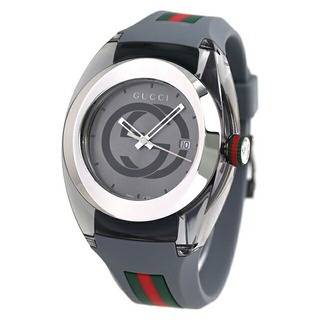グッチ(Gucci)の【新品】グッチ GUCCI 腕時計 メンズ YA137109A シンク 46mm SYNC 46mm クオーツ グレーシルバーxグレー アナログ表示(腕時計(アナログ))