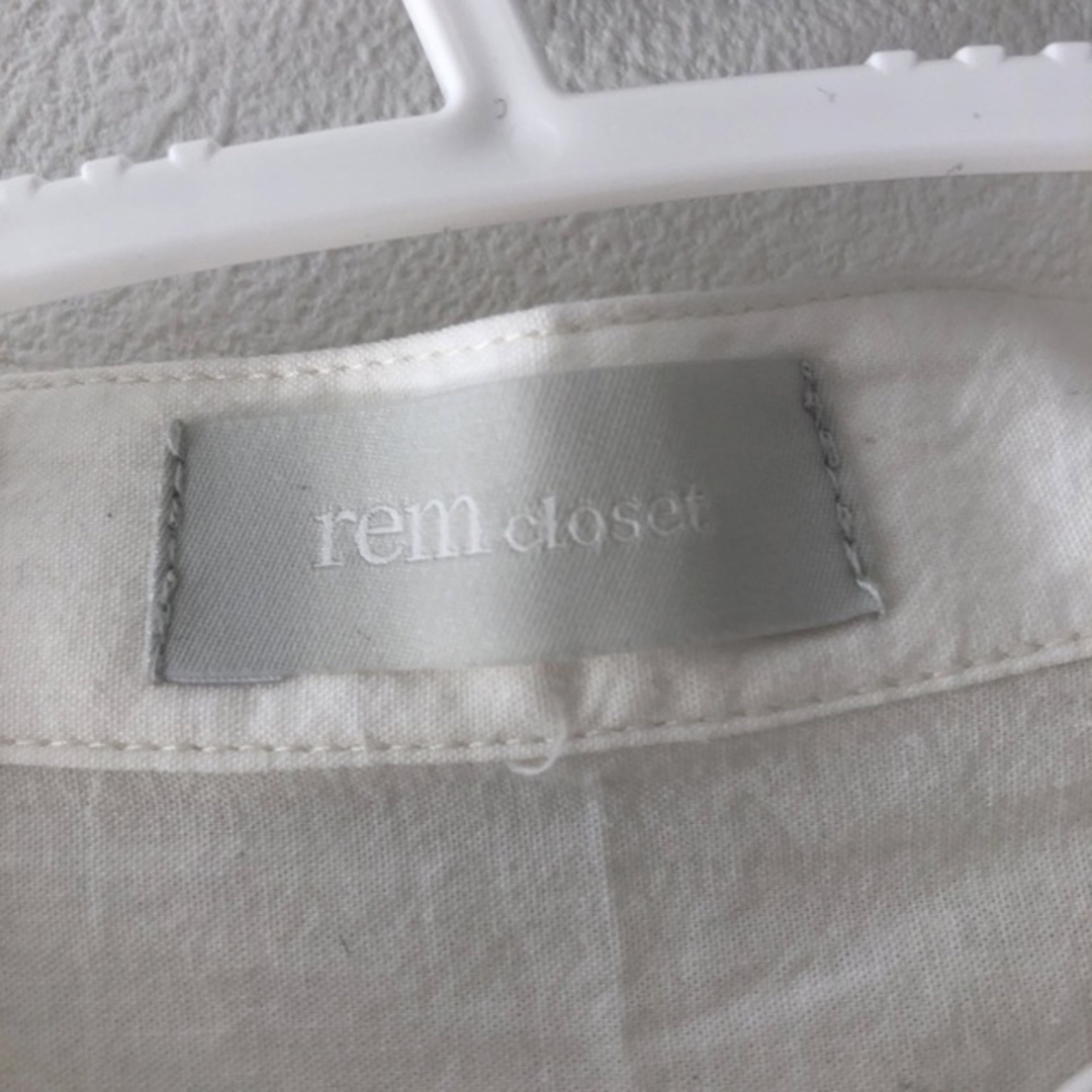 （完売）remcloset タキシードシャツ　ホワイト レディースのトップス(シャツ/ブラウス(長袖/七分))の商品写真