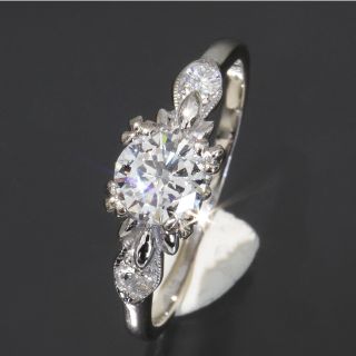 ミキモト(MIKIMOTO)のミキモト 0.52ctダイヤリング 9号 中石0.44ct  E0038(リング(指輪))