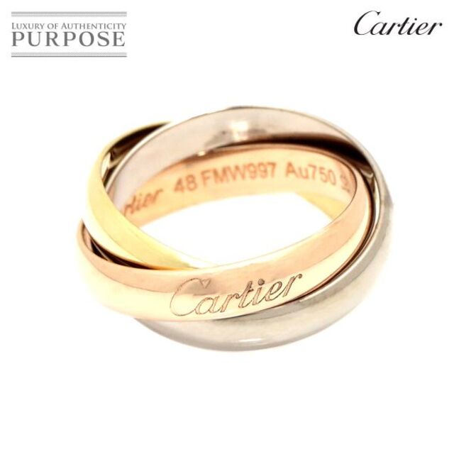 本物品質の #48 MM トリニティ Cartier カルティエ - Cartier リング