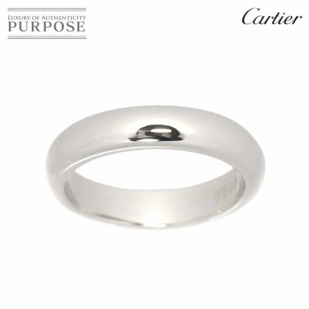 『5年保証』 Pt 幅3.8mm リング #48 クラシック Cartier カルティエ プラチナ 90181460 指輪【証明書付き】VLP リング(指輪)