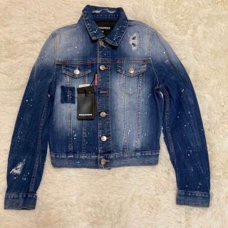 ディースクエアード(DSQUARED2)のディースクエアード　デニムジャケット　ペイント　クラッシュ　未使用(Gジャン/デニムジャケット)