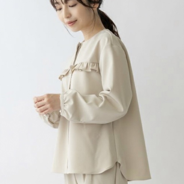sono ベージュ MUMMUMダブルクロス モデレートブラウス sono ブラック MUMMUMダブルクロス モデレートブラウス