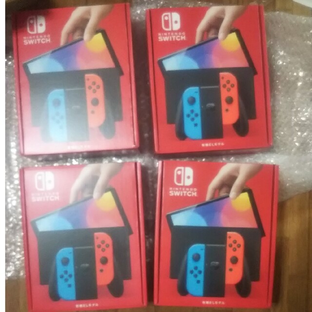 エンタメ/ホビー新品、未使用 任天堂Switch有機ELネオンカラー×4