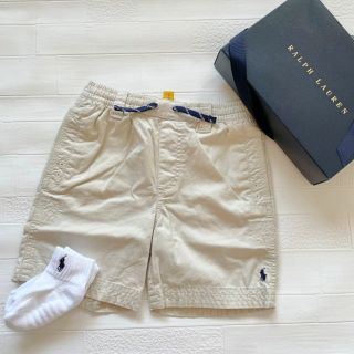 ラルフローレン(Ralph Lauren)の6t120cm サンドベージュ　ツイルショートパンツ　ワンポイント紺ポニー(パンツ/スパッツ)