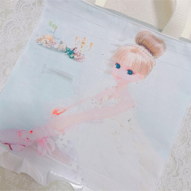 レッスンバッグ　バレエ　ハンドメイド ハンドメイドのキッズ/ベビー(バッグ/レッスンバッグ)の商品写真