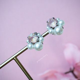 残り1点❤️シルバー》ダスティピンク★pearl bijouピアス(ピアス)