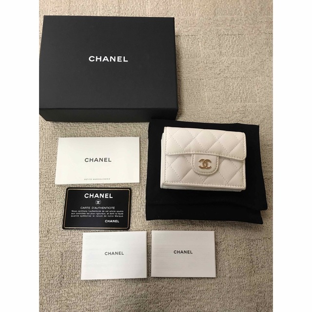 ポイント10倍】 - CHANEL シャネル 三つ折り財布 スモールフラップ