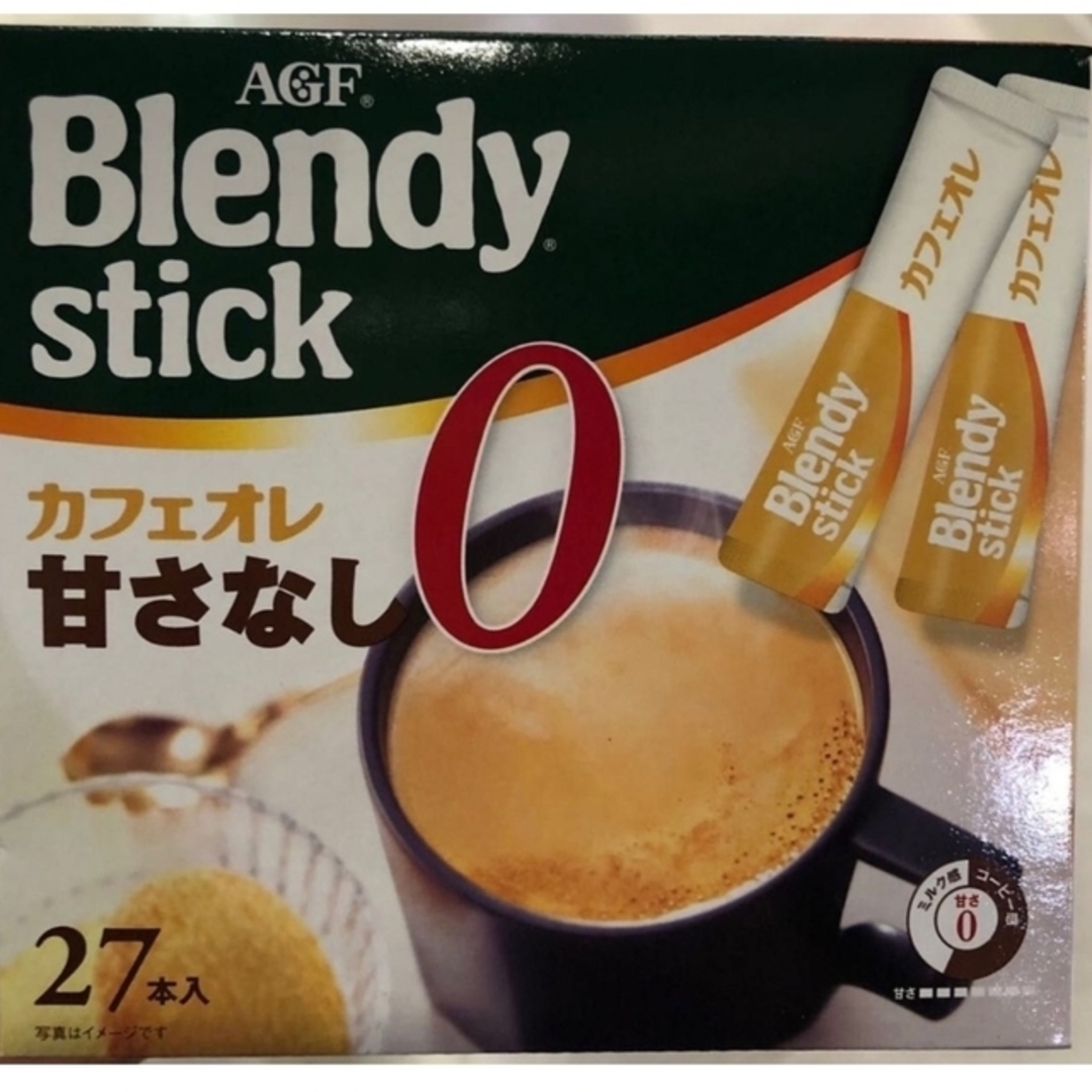 AGF(エイージーエフ)のAGF ブレンディスティックカフェオレ 甘さゼロ27本×2箱 食品/飲料/酒の飲料(コーヒー)の商品写真