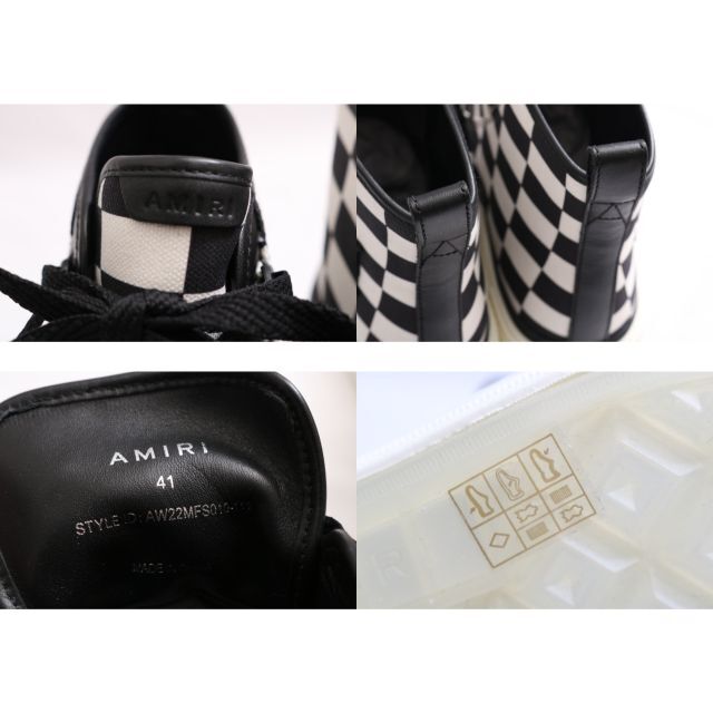 AMIRI M.A.COURT アミリ ハイカット ブラック&ホワイト 新品