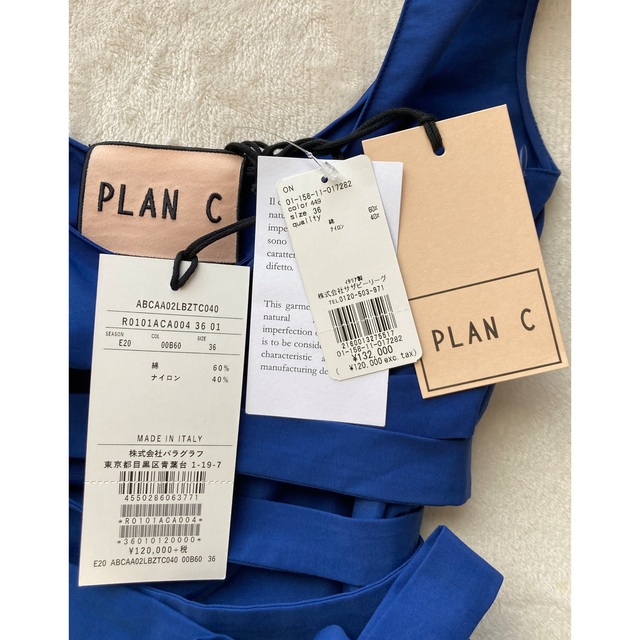 セール！新品未使用！PLAN C プランシー　ワンピース　36