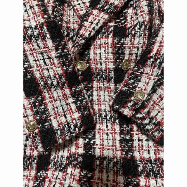 美品◇ZARA◇ツイードチェックロングジャケットコート◇Sサイズ 美品◇ZARA◇ツイードチェックロングジャケットコート◇Sサイズ