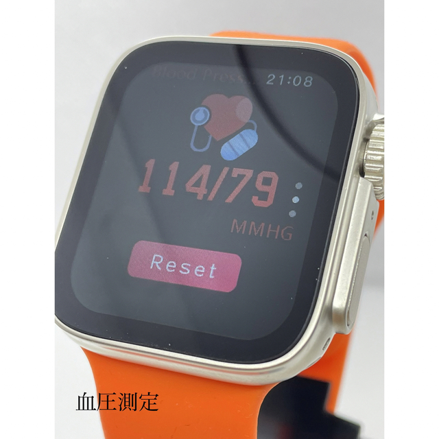 AppleWatch 風 スマートウォッチ kd99ultra オレンジ メンズの時計(腕時計(デジタル))の商品写真