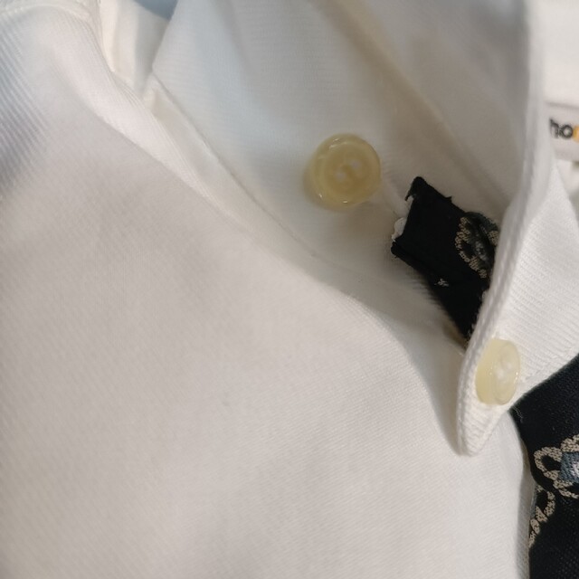 男児ワイシャツ ネクタイ付き 130 キッズ/ベビー/マタニティのキッズ服男の子用(90cm~)(ブラウス)の商品写真