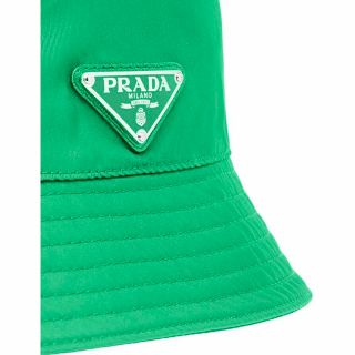 プラダ(PRADA)のPRADA RE-NYLON BUCKET HAT GREEN “XXLサイズ”(ハット)