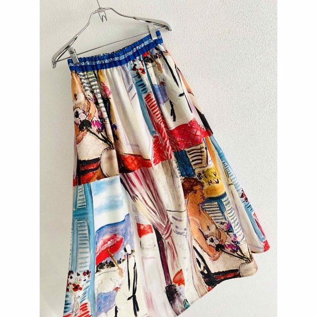 M•fil プリント ギャザースカート 日本製 ミカコナカムラ 『5年保証 