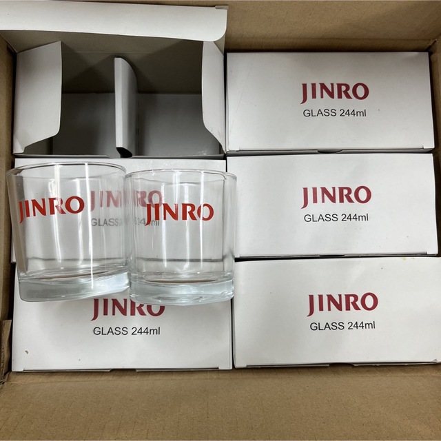 jinro JINRO グラス　コップ　244ml  （2個入り12箱）全24個