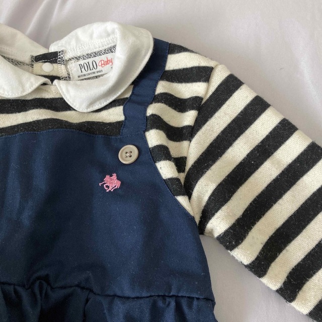 Polo Club(ポロクラブ)のPOLO Baby ワンピース風ロンパース 80サイズ キッズ/ベビー/マタニティのベビー服(~85cm)(ワンピース)の商品写真