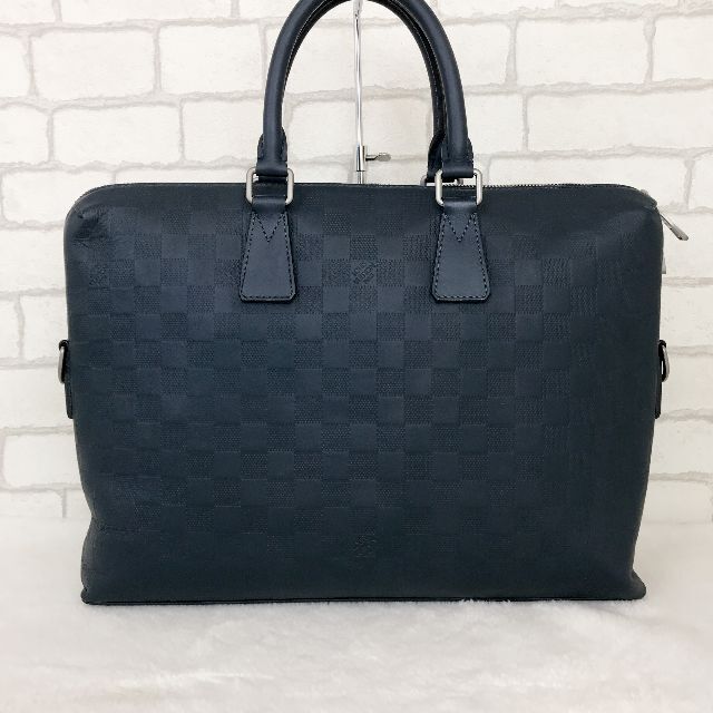 LOUIS VUITTON(ルイヴィトン)の✨美品✨ ルイヴィトン　ダミエアンフィニ　ポルトドキュマンジュール　ネイビー メンズのバッグ(ショルダーバッグ)の商品写真