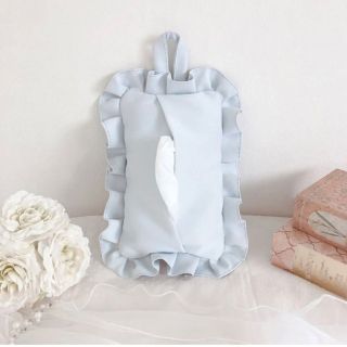 ♡様専用　フリルティッシュカバー　ハンドメイド(ティッシュボックス)