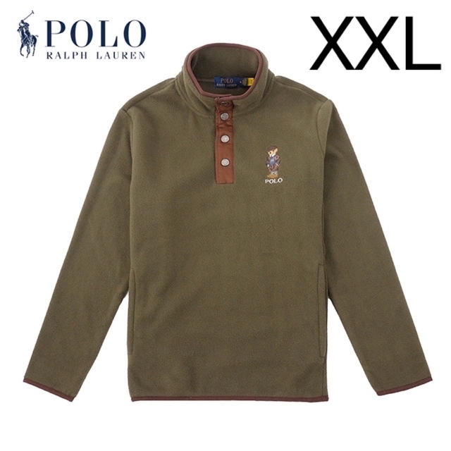 POLO RALPH LAUREN(ポロラルフローレン)のラルフローレン　ハイネック　フリース　オリーブ　XXLサイズ メンズのジャケット/アウター(その他)の商品写真