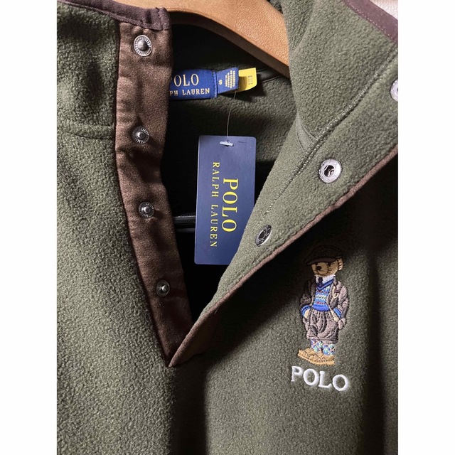 POLO RALPH LAUREN(ポロラルフローレン)のラルフローレン　ハイネック　フリース　オリーブ　XXLサイズ メンズのジャケット/アウター(その他)の商品写真