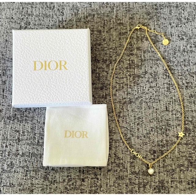 Christian Dior ロゴパールネックレス スター - ネックレス