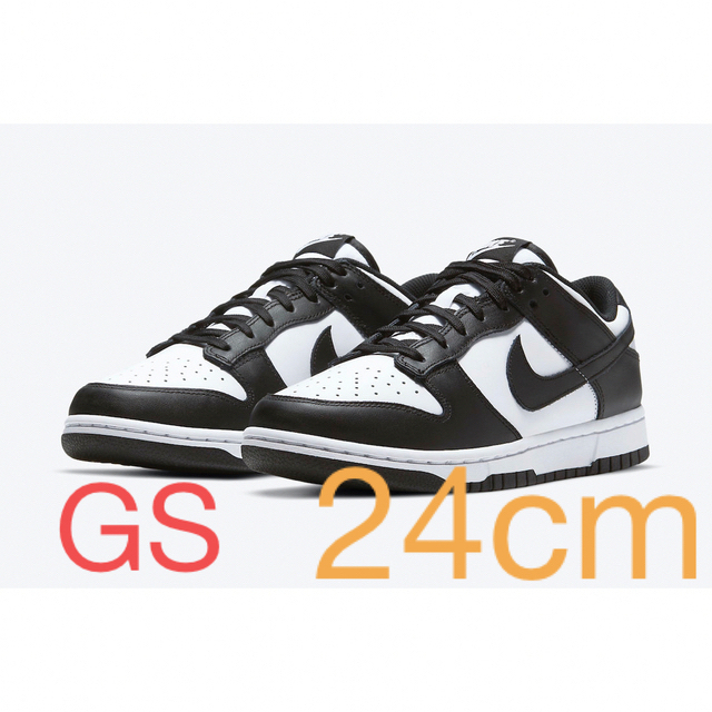 NIKE(ナイキ)のNike GS Dunk Low White/Black パンダ レディースの靴/シューズ(スニーカー)の商品写真