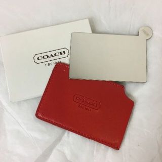 新品 未使用!! COACH コーチ ハンドミラー 手鏡 カードケース(ミラー)