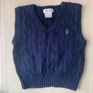 ラルフローレン(Ralph Lauren)のラルフローレン　紺ベスト　サイズ12M(ニット/セーター)