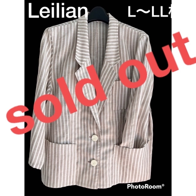 男性に人気! leilian - レリアン 麻 春夏 大きいサイズ ジャケット
