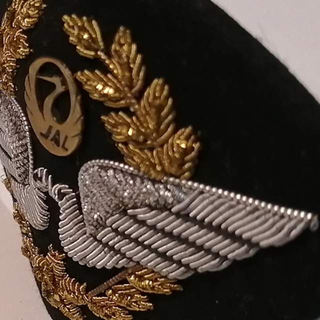 【レア】旧JAL、1970年代のレトロな帽章