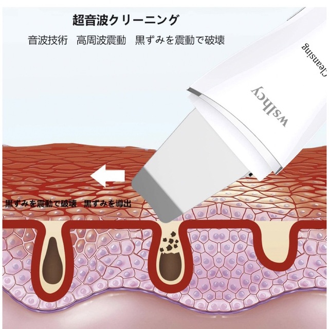 Wslhcy ウォーターピーリング スマホ/家電/カメラの美容/健康(フェイスケア/美顔器)の商品写真