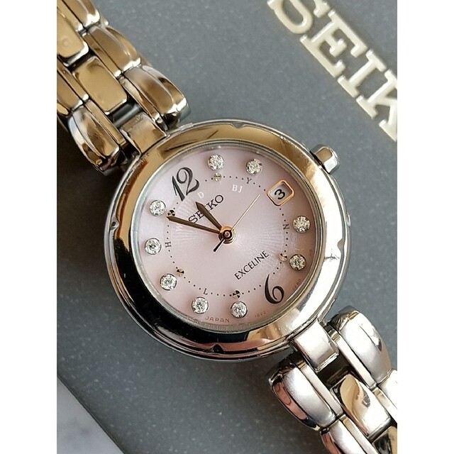 レディース腕時計 SEIKO Exceline エクセリーヌ ソーラー電波 美品 レディース腕時計 SEIKO Exceline エクセリーヌ ソーラー電波 美品