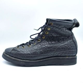 YUKETEN - YUKETEN EMBOSS LEATHER MONKEY BOOTS ユケテン