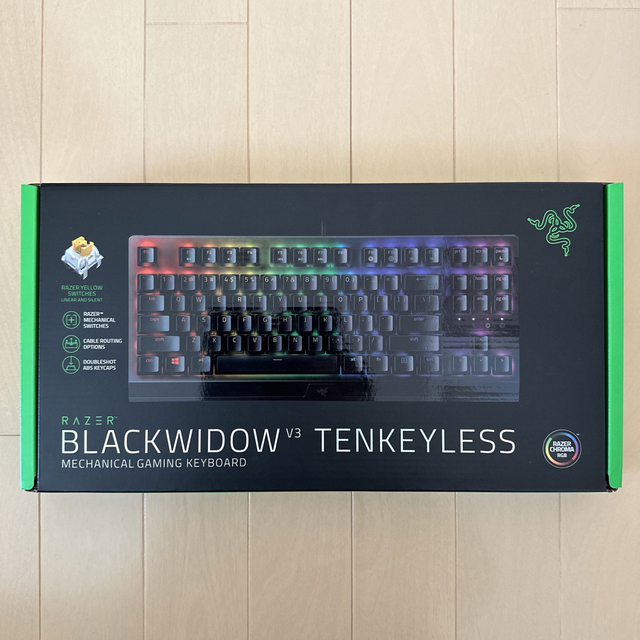 Razer(レイザー)のRAZER BlackWidow V3 Tenkeyless 有線キーボード スマホ/家電/カメラのPC/タブレット(PC周辺機器)の商品写真