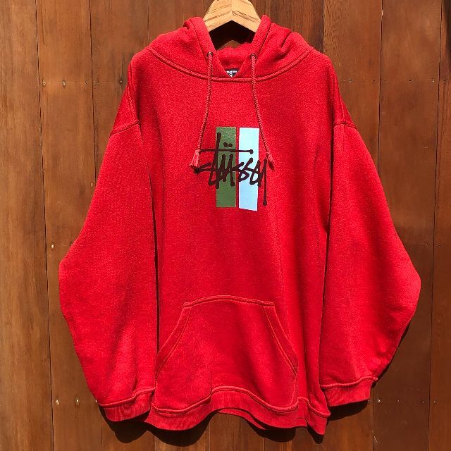 90s stussy フーディー　スウェット 希少 Lサイズ