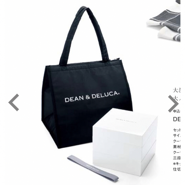 DEAN ＆ DELUCA 三段重（小）クーラーバッグ M セット 新品未使用-