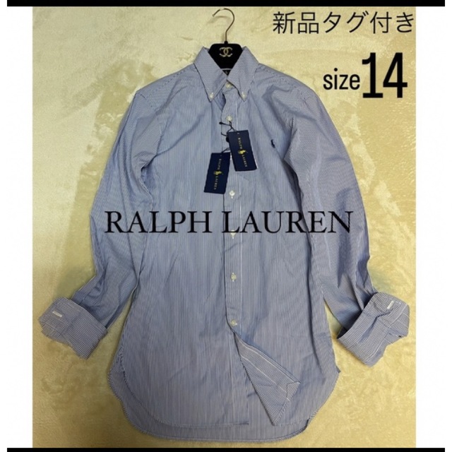 ラルフローレン　ストライプシャツ　サイズ14シャツ/ブラウス(長袖/七分)