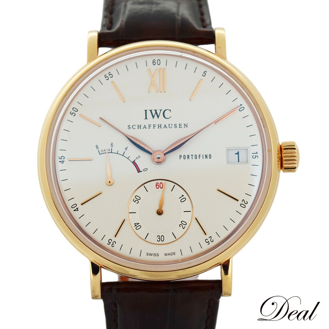K18PG IWC アイダブリュシー  ポートフィノ ハンドワインド8デイズ  IW510107  メンズ 腕時計