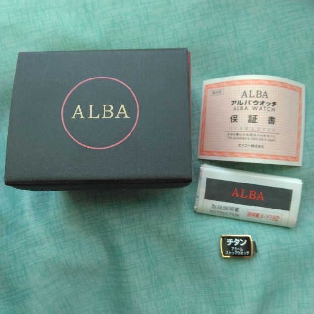 ALBA(アルバ)のALBA EPSILON TITANIUMクロノグラフ　動作品　平成12年頃 メンズの時計(腕時計(アナログ))の商品写真