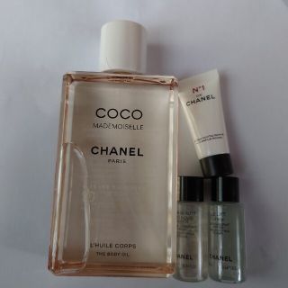 シャネル(CHANEL)のシャネル　新品　ココマドモアゼルザボディオイル　サンプル3点(ボディオイル)