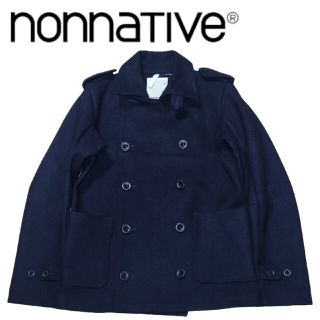 nonnative - 美品　ノンネイティブ　エポーレット　メルトンウール　Pコート　1　ネイビー