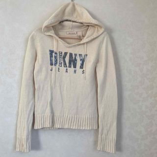 ダナキャランニューヨーク(DKNY)のDKNY Jeansニットフーディ　Lサイズ(ニット/セーター)