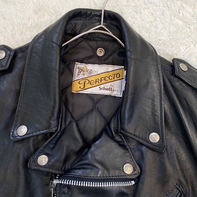 schott - ✨80s Schott 618 ショット ダブル ライダース 革ジャン 黒 schott - ✨80s Schott 618 ショット ダブル ライダース 革ジャン 黒