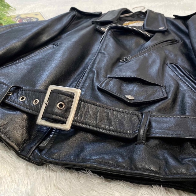 schott - ✨80s Schott 618 ショット ダブル ライダース 革ジャン 黒 schott - ✨80s Schott 618 ショット ダブル ライダース 革ジャン 黒