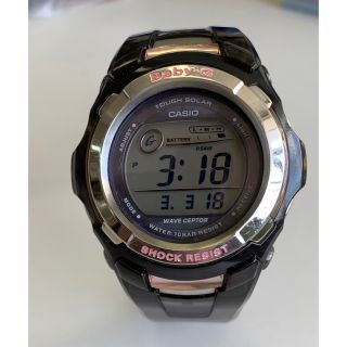 カシオ(CASIO)のBaby-G ソーラー電波　BGT-2502クリアブラック(腕時計)