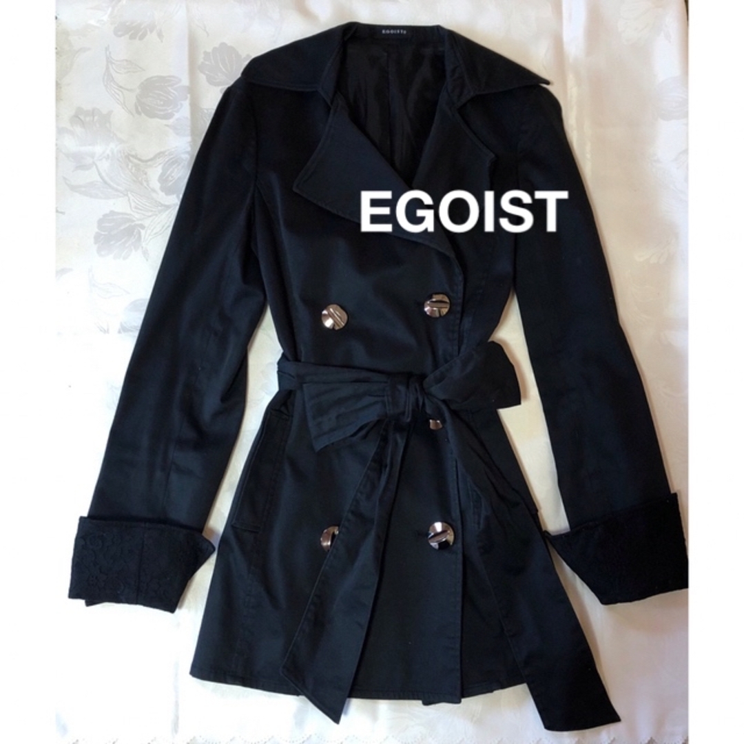 EGOIST(エゴイスト)のEGOIST エゴイスト スプリングコート トレンチコート  レディースのジャケット/アウター(スプリングコート)の商品写真